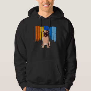 Vintage Pug Mops Carlin Dog Breed Cute Hoodie