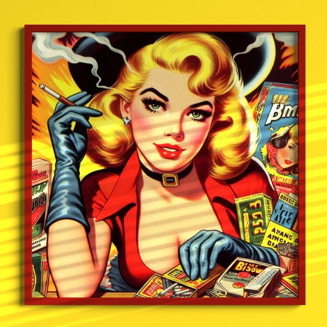 Vintage Pulp Country Girl Poster (Creator Uploaded)