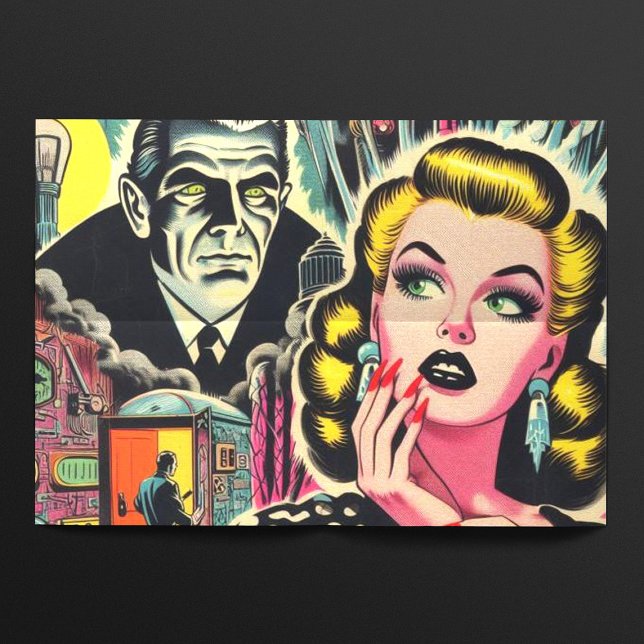 Vintage Pulp Illustration Tissue Paper (Creator Uploaded)