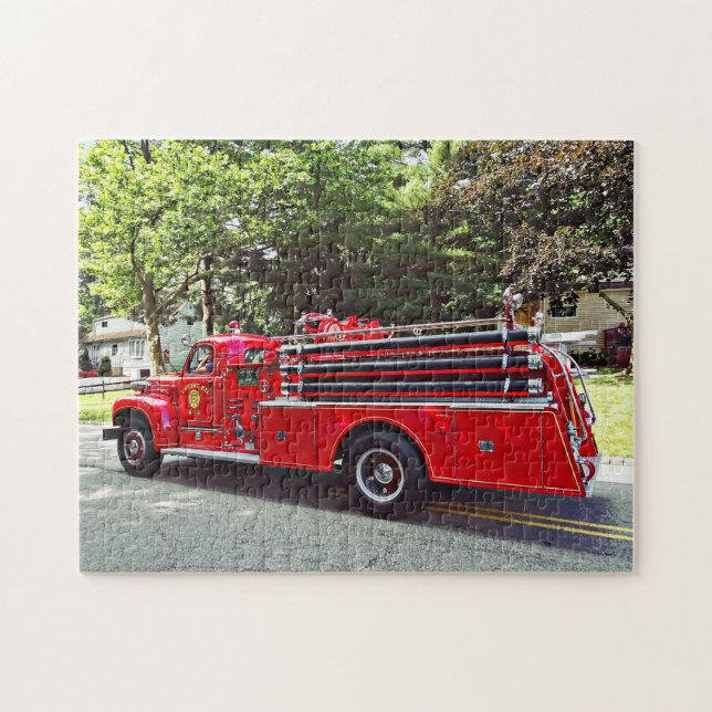 Vintage Pumper Fire Engine Jigsaw Puzzle (Horizontal)