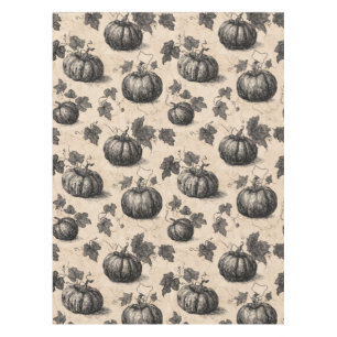 Vintage Pumpkin and Vine Engraving Pattern (2) Tablecloth