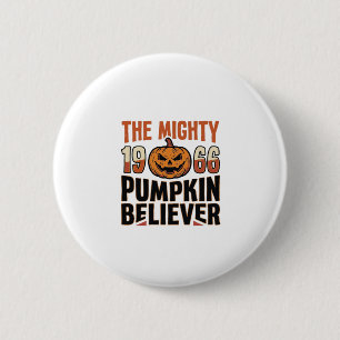 Vintage Pumpkin Believer Halloween Shirt Design_1 6 Cm Round Badge