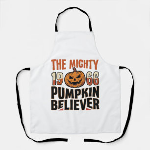 Vintage Pumpkin Believer Halloween Shirt Design_1 Apron