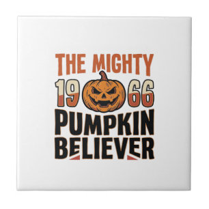 Vintage Pumpkin Believer Halloween Shirt Design_1 Tile