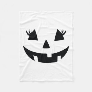 Vintage Pumpkin Face Jackolantern Jack O Lantern H Fleece Blanket