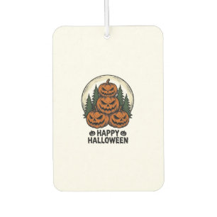 Vintage Pumpkin Halloween Jack O Lantern Forest Sh Car Air Freshener