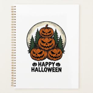 Vintage Pumpkin Halloween Jack O Lantern Forest Sh Planner