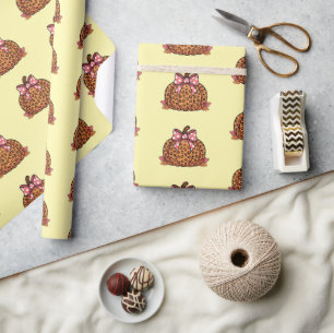 Vintage pumpkin Halloween pattern Wrapping Paper
