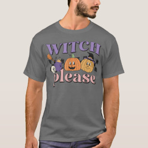 Vintage Pumpkin Halloween Spooky Babe T-Shirt