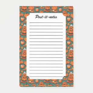 Vintage Pumpkin Monster Party Joy Post-it Notes