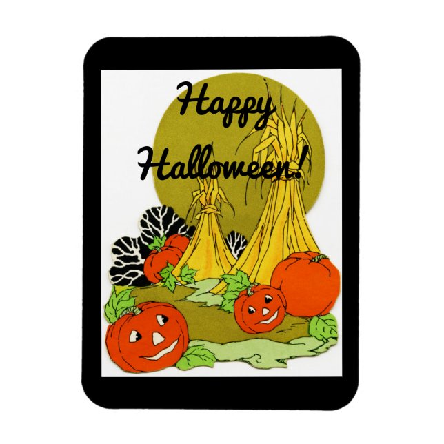Vintage Pumpkin Patch Magnet (Vertical)