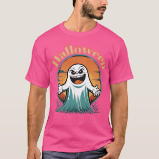 Vintage Pumpkin Scene Halloween family T-Shirt