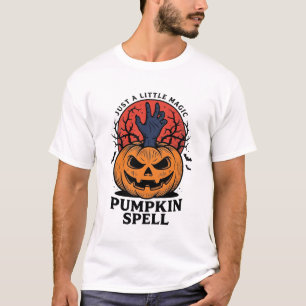 Vintage Pumpkin Spell Halloween Witch Hand Art_1 T-Shirt