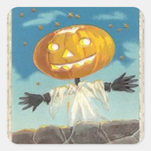 Vintage Pumpkin sticker Halloween
