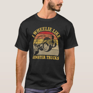 Vintage  Pun Monsters Truck Racing Life Trucking T-Shirt