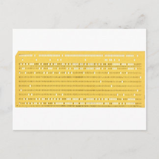 Vintage punched card for computer data storage