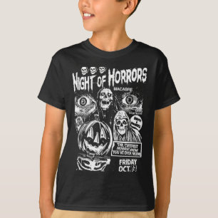 Vintage Punk Scary Night of Horrors Ghosts Spooky T-Shirt