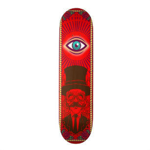 Vintage Punk Seeing Eyes Skateboard