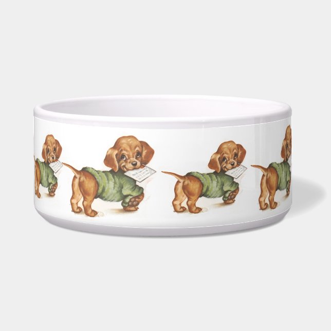 Vintage Puppy Art Dachshund Puppy (Front)