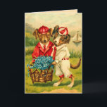 Vintage Puppy Birthday Card<br><div class="desc">Beautiful Victorian Birthday greetings are always a special treat. Now a bit of vintage can be yours to enjoy. All vintage items are lovingly restored.</div>