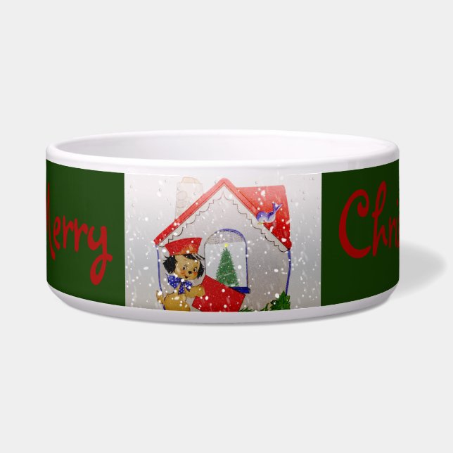 Vintage Puppy Merry Christmas (Front)