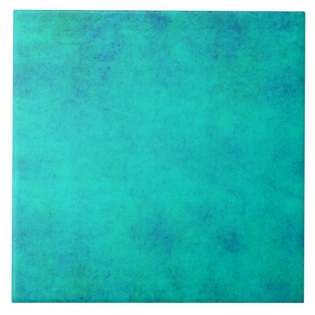 Vintage Purple Aqua Blue Green Parchment Tile (Front)