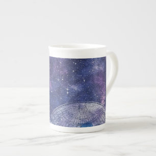 Vintage Purple Celestial World Map (12) Bone China Mug