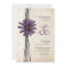 Vintage Purple Daisy Wedding Invitations
