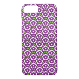 Vintage purple floral Dianthus Barbatus pattern iPhone 8/7 Case
