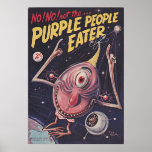 Vintage Purple People Eater Poster