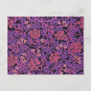 Vintage Purple Pink Jasmine by William Morris Postcard