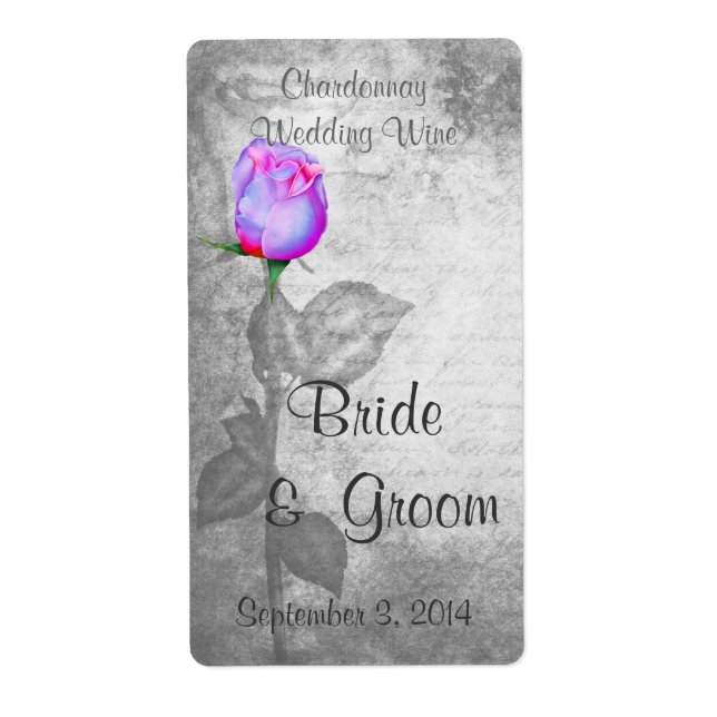 Vintage Purple Rosebud Wedding (Front)