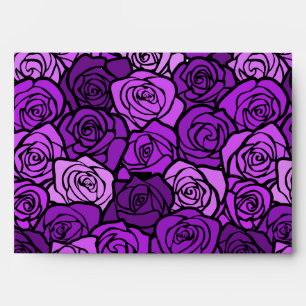 Vintage purple roses Envelope