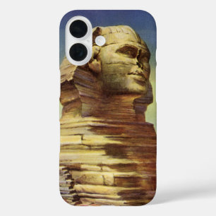 Vintage Pyramids, the Great Sphinx of Giza, Egypt iPhone 16 Case
