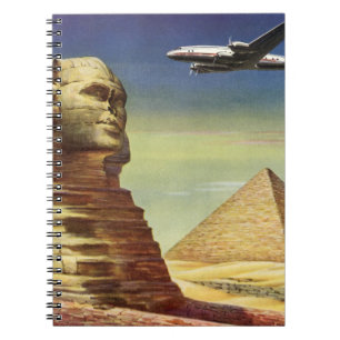 Vintage Pyramids, the Great Sphinx of Giza, Egypt Notebook