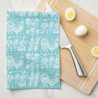 Vintage Pyrex Pattern - Amish Butterprint (White) Tea Towel