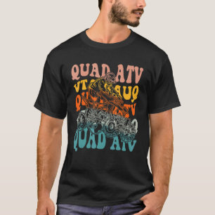 Vintage Quad ATV Biker Rider Mens Boys Kids T-Shirt