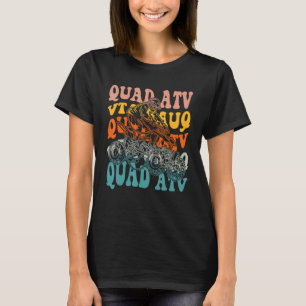 Vintage Quad ATV Biker Rider Mens Boys Kids T-Shirt