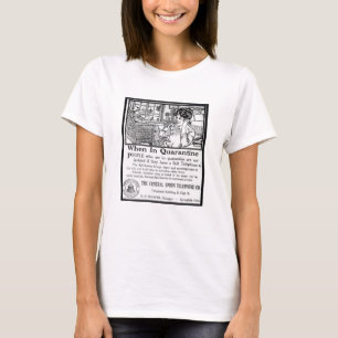 Vintage quarantine telephone advertisement funny T-Shirt