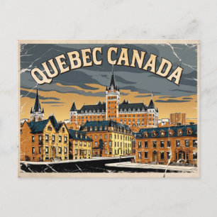 Vintage Quebec, Canada Postcard