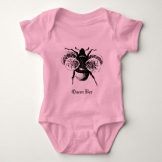Vintage Queen Bee Baby Bodysuit