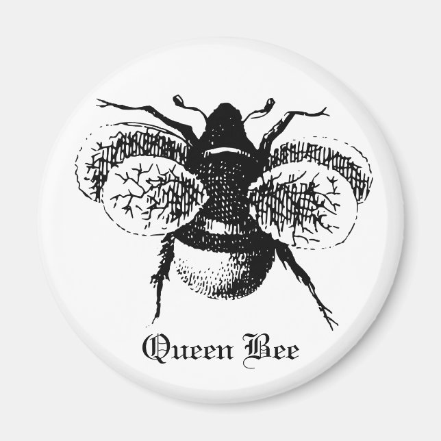 Vintage Queen Bee Magnet (Front)