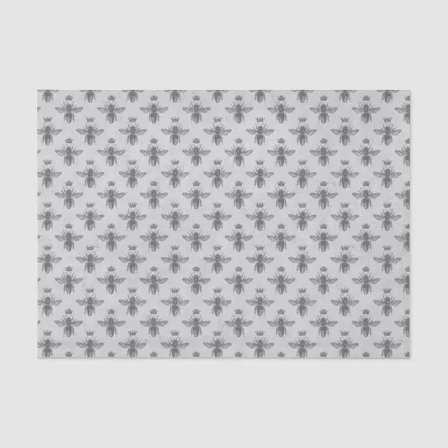 Vintage Queen Bee Pattern Tissue Paper | Zazzle