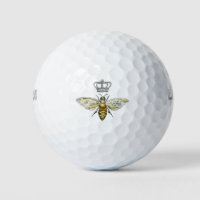 Vintage Queen Bee Royal Crown Honeycomb Beige