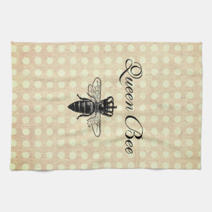 Vintage Queen Bee Tea Towel