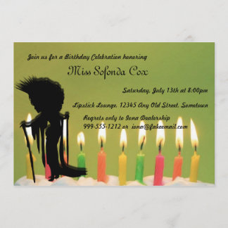Vintage Queen Custom Birthday Invitations
