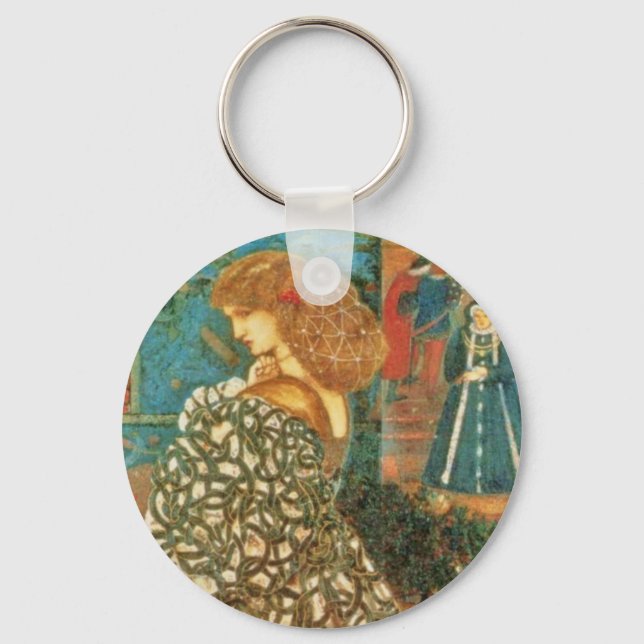Vintage Queen Guinevere Key Ring (Front)