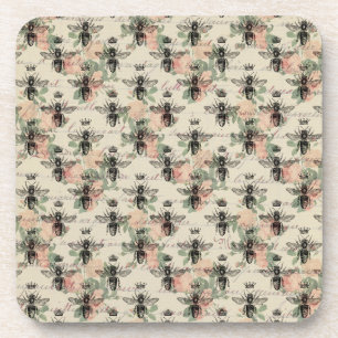 Vintage Queen Honey Bee Coaster