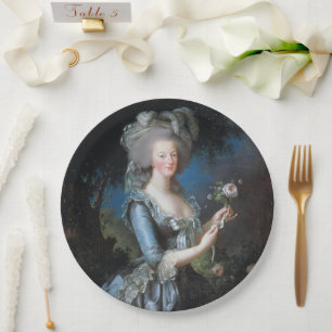 Vintage Queen Marie Antoinette Of France Paper Plate
