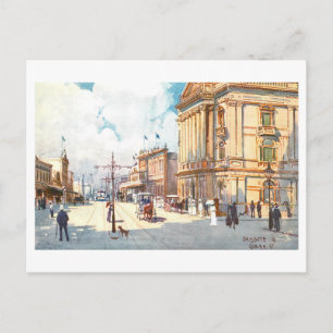 Vintage Queen Street, Brisbane, Australia Postcard